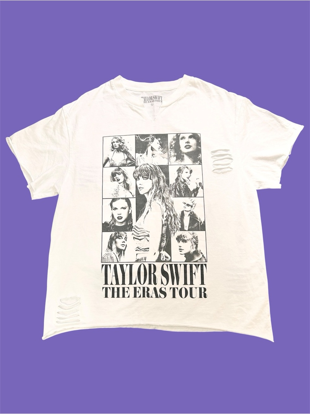 Taylor Swift Eras Tour Official Merch Shirt Customized Swifty White Large